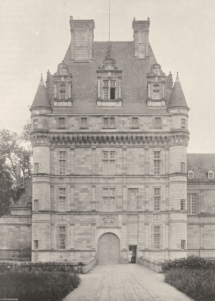 INDRE. Valençay- Château. entrée 1905 old antique vintage print picture